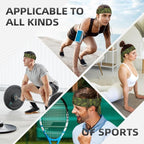 Sports Tie Headband Bandana Running Athletic Sweat Band Elastic Adjustable Sport Head Tie for Men Women Head Ties Ninja Tie Headbands Tennis Sweatbands Soccer Basketball Teams Running Head Band