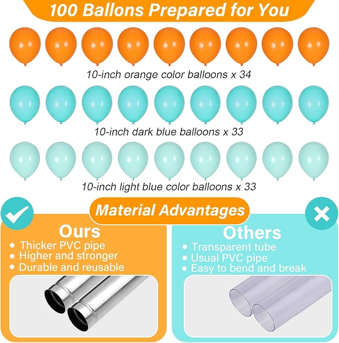 2 Sets Adjustable Balloon Column Stand Kit - Image 3