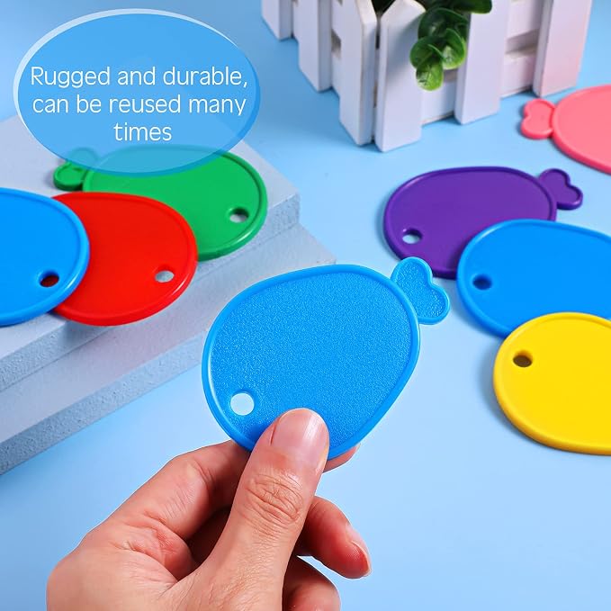 Lenwen 80 Pcs Balloon Weights Plastic Colorful Weights - Image 3