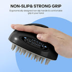 3 in 1 Scalp Scrubber, Hair Scalp Massager, with 3 Replacement Brushes, Shampoo Brush for Relaxing, Deep Cleansing Exfoliator & Soothes itching - Wet/Dry Use for All Hair Types, Black