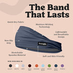 Sweatband for Men and Women - Unisex Non Slip Headband That Wicks Moisture and Eliminates Excess Sweat - Durable & Long-Lasting - Running, Sports, Gym