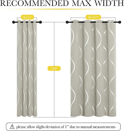 NICETOWN Room Darkening Curtains - Image 3