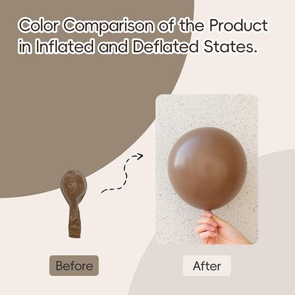 Awenztech 110pcs Brown Balloon Arch Garland Kit 18 12 10 5 inch | Neutral Baby - Image 4
