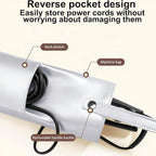 BUBM Hot Iron Holder & Mat, Heat Resistant Hair Tools Travel Bag Portable Organizer Cover Pouch for Curling Irons, Flat Irons, Hair Straightener and Styling (Silver)