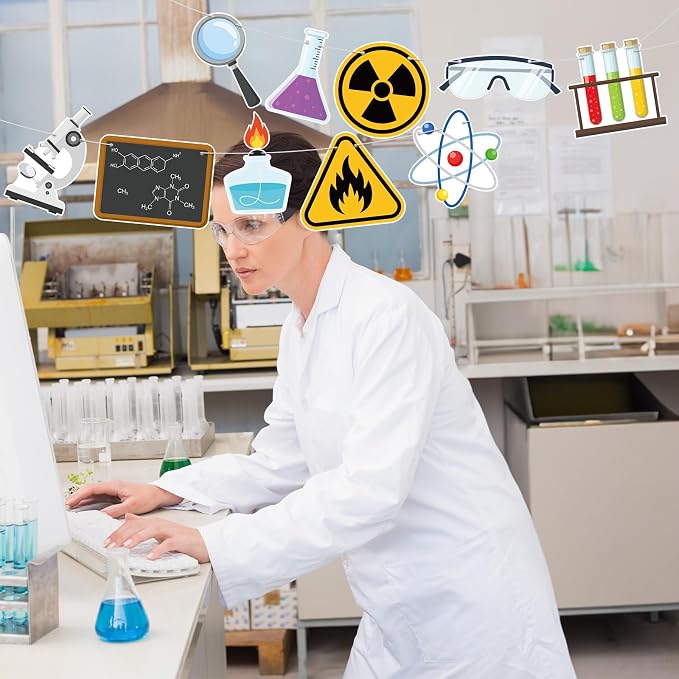 Science Decorations Banner Science Party Banner Chemistry Laboratory Theme - Image 7