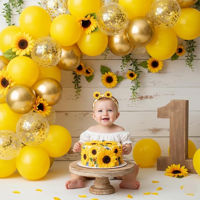 Patimate Yellow Balloons 100 Pcs 12 inch Round Yellow Latex Party Balloons | - Image 4
