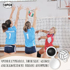 12 Pcs Volleyball Mini Detangler Brush, Folding Mirror Hair Brushes, Mini Travel Hair Brush, No Tangle Soft Flexible Bristles for Straight, Curly, Thick Hair for Volleyball Team Gift Sport Party