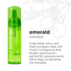 Style Factor EDGE BOOSTER Extra Strength Setting Mousse – Frizz Control, Extra Volume, and Conditioning – 6.4oz Emerald Mousse for Curly Hair