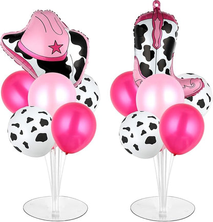 Cowgirl Party Balloons Stand Kit 2 Sets by Naozinebi