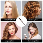 Boar Bristle Styling Brush with Rat Tail for Curly Hair Sectioning, Backcombing, and Smoothing