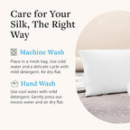 Black Silk Pillow Case, Fits Standard Queen Pillow, 100% Mulberry Silk Pillowcase 22mm, 6H High-Grade Fibers, 100% Silk Pillowcase for Healthy Skin & Hair