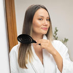 Ninabella Detangling Hair Brush for Women & Men - Does not Pull - Straightening Brushes for Straight, Curly & Wet Hair - Vented Unique Spiral Hairbrush - Berry