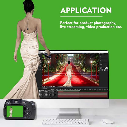 Green Screen Backdrop for Photoshoot, Fabric 10x20ft | Versatile Studio Photo - Image 3