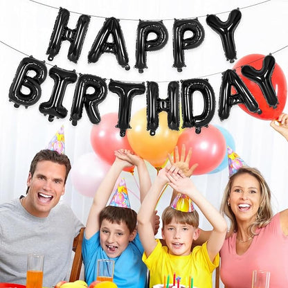 52 Pcs Black Letter Balloons, 16 Inch Foil Alphabet Letter Balloons, Letter A-Z - Image 3