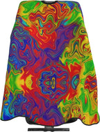Salon Cape Rainbow Neon Watercolors Hair Cutting Cloak, Extra Long Professional Hair Cutting Apron for Hair Cutting, Haircut Tools
