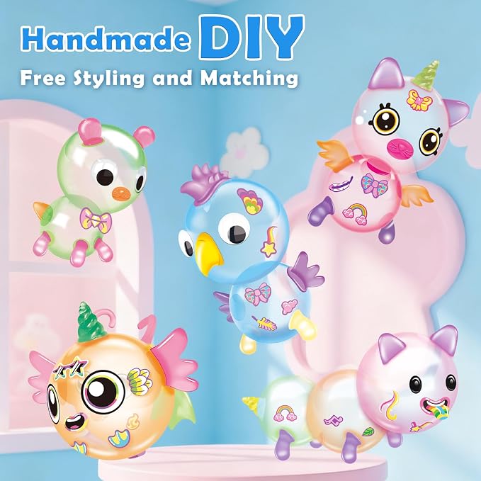 BTEC 195PCS DIY Princess Blue Magic Balloon Craft Kits, Girls Gifts Ages 3+ | - Image 3