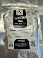 Black Henna Hair Color For All Kit | 100% All Natural Indigo Powder Hair Dye & Beard Dye (Midnight Natural Black) Organic, Herbal & Vegan Chemical & Cruelty Free Permanent Gray Coverage & Tinting