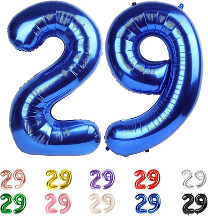 29 Balloon Numbers 40Inch for 29 Year Old Birthday Decorations, Dark Blue | by Mluchee