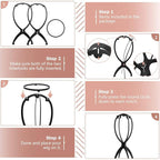 Dreamlover Wig Head Stand for Travel, 2 Packs