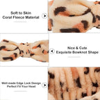 Casoty 6 Pcs Spa Headband, Hair Band for Washing Face, Cheetah Makeup Headband, Skincare Headbands, Soft Fleece Hairband for Face Washing Yoga