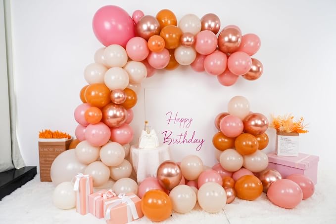 Dusty Pink Balloon Arch, Boho Balloon Garland - Image 3