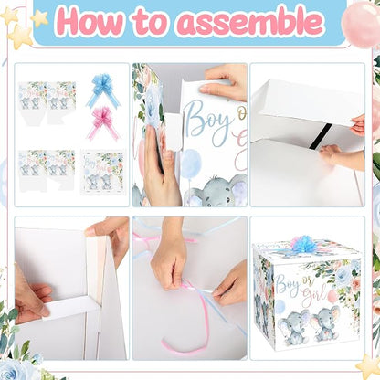 AmazingSpark 28in Giant Gender Reveal Gift Box - Image 3