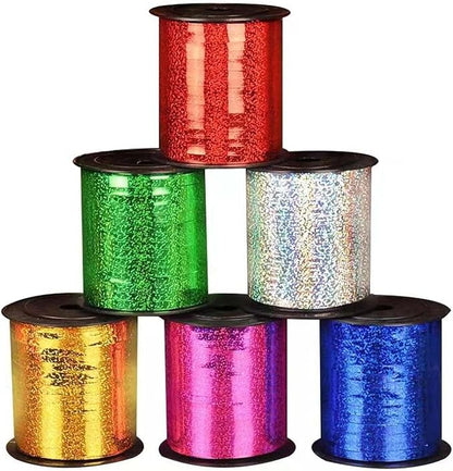 500 Yards Red Crimped Curling Ribbon Shiny Metallic Balloon Curling String-Gift - Image 5