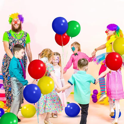 Red Blue Green Yellow Balloons 100 Pack 12 Inch Matte Blue Yellow Red Green - Image 4