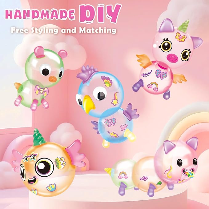 BTEC 195PCS DIY Princess Pink Magic Balloon Craft Kits, Girls Gifts Ages 3+ | - Image 3