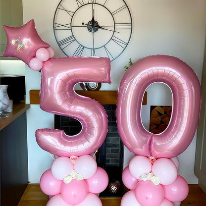 Pastel Pink 16 Balloon Number, 40 Inch Light Pink 16 Balloons Large Helium Foil - Image 7