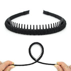 Women's Fashion Headbands teeth comb hair bands Comfy hair accessories Non-slip hair hoop(4 Colors)