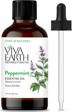 Peppermint Essential Oil – Pure & Natural Mint Oil for Hair & Scalp Oil Blends, Diffuser Recipes, Skin Care, DIY Roll-Ons, Soap & Candle Making, 1 Fl Oz