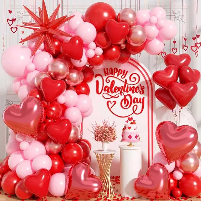 Valentines Day Balloons Garland Arch Kit by Unknown