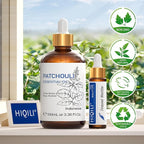 HIQILI Patchouli Essential Oil,100% Pure & Natural for Homemade Perfume, Sooth Skin, Nourish Hair at Home with Diffuser, Gift for Hippie Friend -100ML