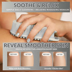 Body Face Scrubber Set Silicone - 2 Pack Shower Brush Facial Cleansing Kit - Avilana Bath Loofah Alternative Complete Skincare System Dual Sided - Gift Set Women Men