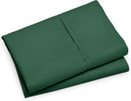 Bare Home Microfiber Pillow Cases - King Size Set of 2 - Cooling Pillowcases - Double Brushed - Forest Green Pillowcases 2 Pack - Easy Care (King Pillowcase Set of 2, Forest Green)