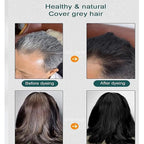 HUANG YI Natural Plant Hair Dye, New Botanical Bubble Hair Dye 30ml 10Packs/Box, Pure Plant Extract for Grey Hair Color Bubble Dye, New Botanical Bubble Hair Shampoo(Dark Brown)