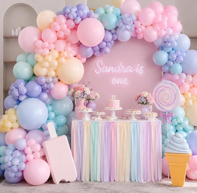 210Pcs Pastel Balloons Garland Arch Kit - Image 6