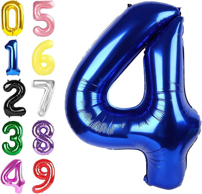Numbers 3 Balloon 40Inch Navy Blue Balloons by Argthjy