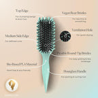 Bounce Curl Teal Volume EdgeLift & Teal Define EdgeLift Brush Bundle for Curly Hair