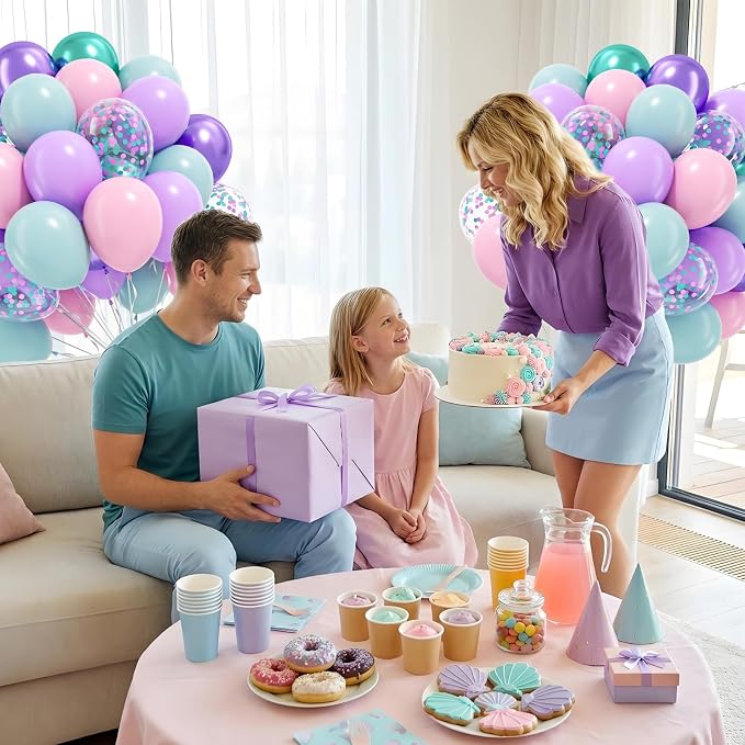 60pcs Mermaid Balloons 12inch - Image 6