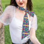 Headbands Head Band for Women Girls Lady, Colorful Tie Dye Art Beauty Skinny Skinny Scarf Sports Athletic Spa Sweat Band Headbands Long Head Wrap Head Decor