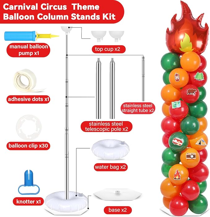 2 Sets Vbs Camping Balloon Column Stand Kit - Image 2