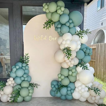 Sage Green Blue Beige Balloons 12inch Boho Birthday Baby Bridal Shower Dino | - Image 6