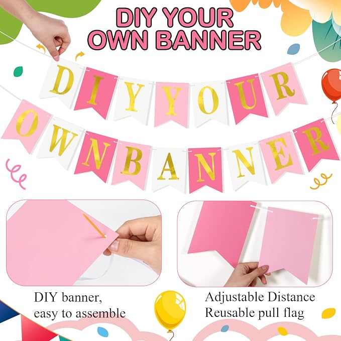 Mooliwe 171 Pcs DIY Custom Banner Kit Make Your Own Customizable Sign - Image 3
