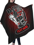 Custom Barber Cape for Men Personalized Professional Hair Cutting Cape with Text for Home Salon Barbershop