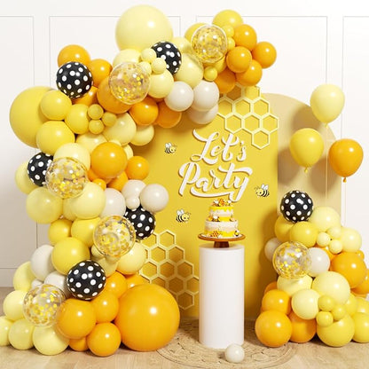 131pcs Bee Balloon Arch Kit by Unknown