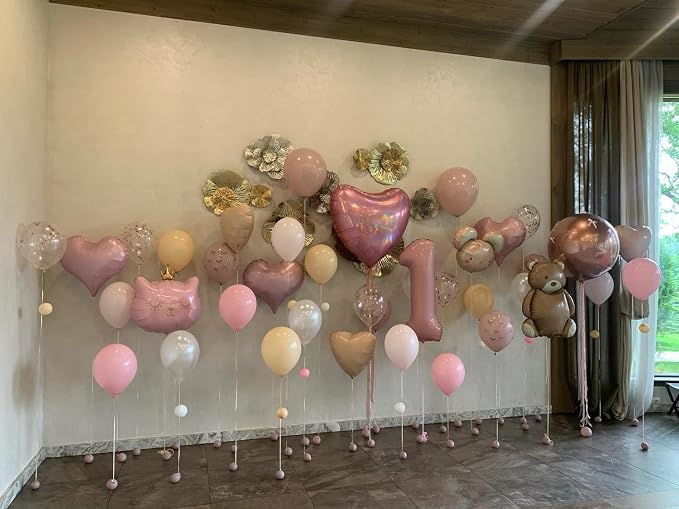 23 Balloon - Pastel Pink Birthday Number Balloons, 40 Inch Decorations | Pastel - Image 3