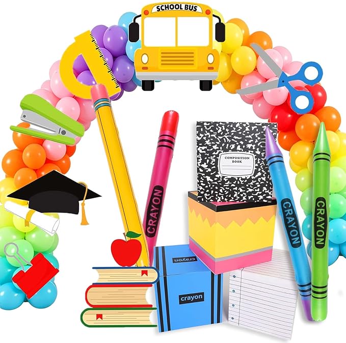 15Pcs Giant Back to School Decorations by Unknown