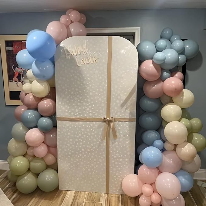 Pastel Pink Blue Green Balloons 12INCH 60PCS Goose Floral Birthday | Wildflower - Image 3